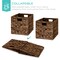 Best Choice Products 13x13in Hyacinth Storage Baskets, Set of 5 Multipurpose Collapsible Organizers